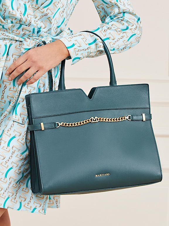 GUESS Borsa a mano Marciano in vera pelle Donna