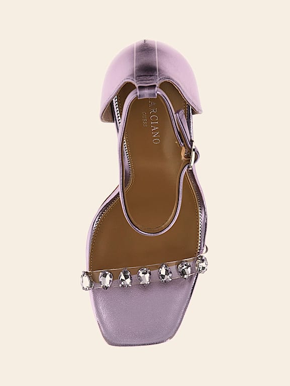 Guess sandals hotsell with rhinestones