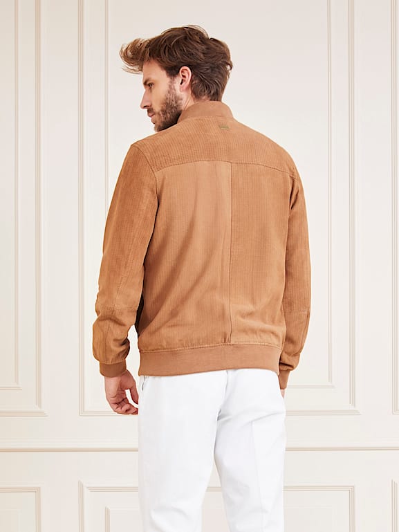 GUESS® Marciano perforated suede jacket