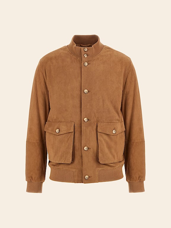 MARCIANO by GUESS® Marciano perforated suede jacket 