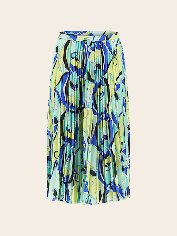 Guess green pleated online skirt
