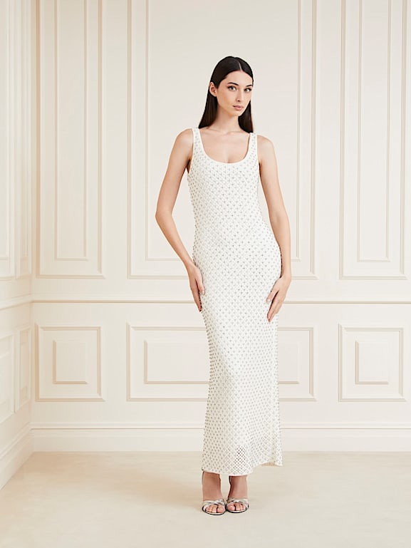 Guess by marciano white dress best sale
