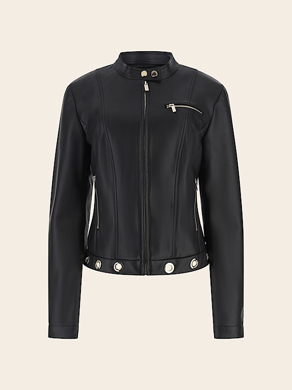 GUESS Marciano faux leather biker jacket Women