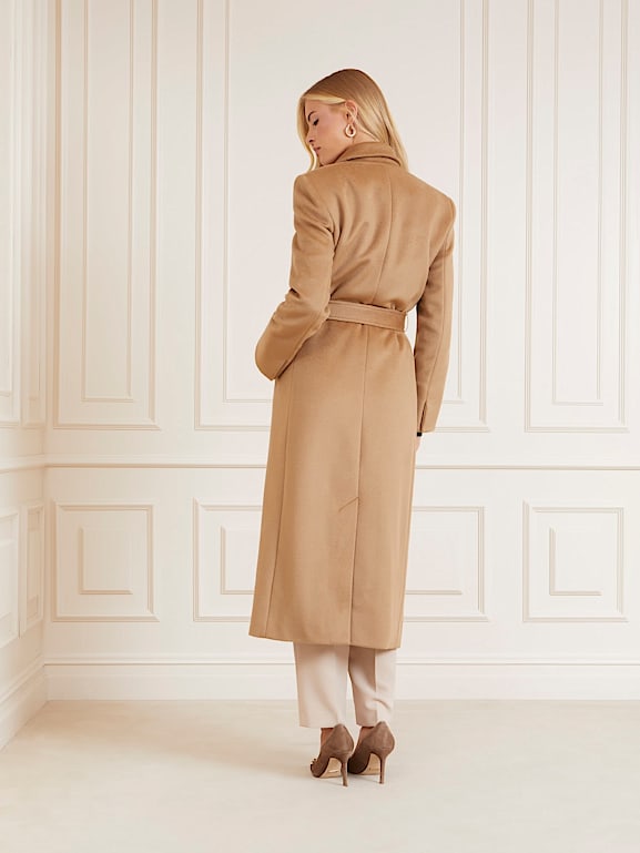 Guess camel coat online