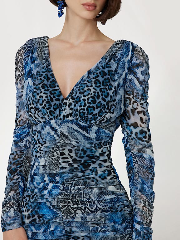 Guess marciano kleid blau clearance