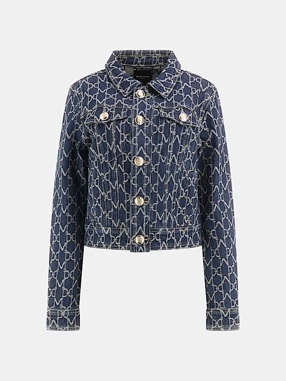 Guess logo denim jacket outlet