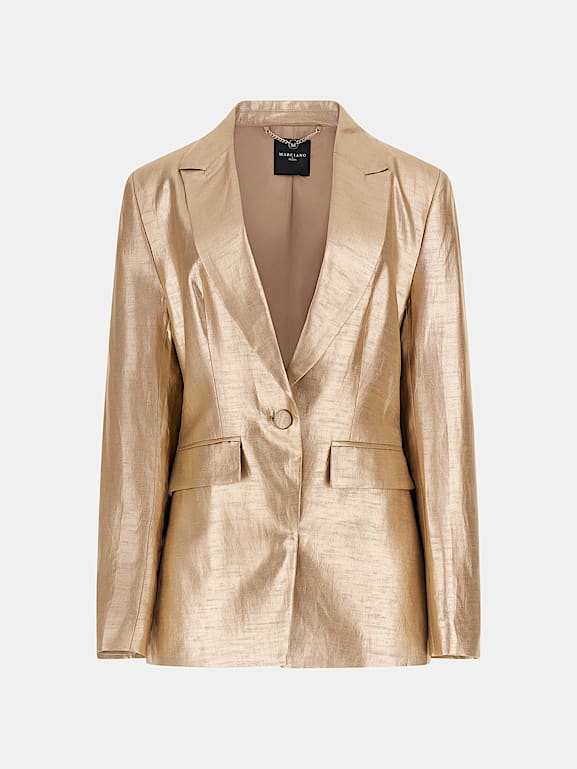 Marciano by GUESS Marciano metalik efektli blazer ceket Kad n