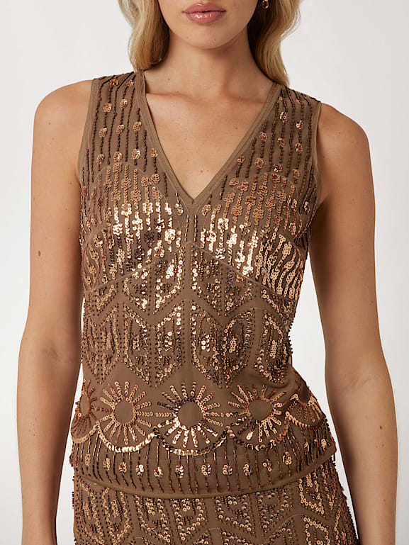 Guess sequin top store