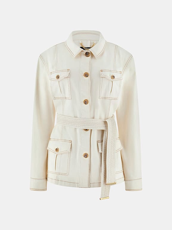 【関税&送料込】MARCIANO BY GUESS Jackets Beige Marciano Women's Jackets | GUESS