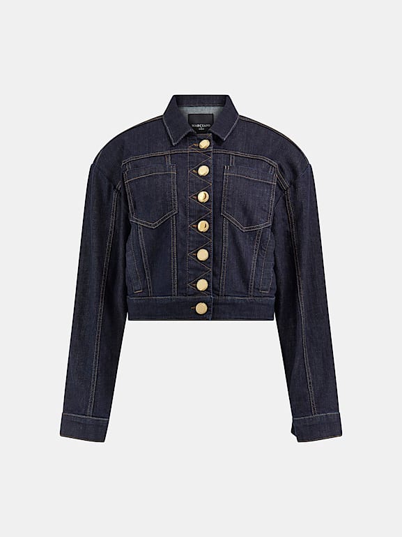 Veste En Denim Guess By Marciano - Taille S, Courte, Motif Floral