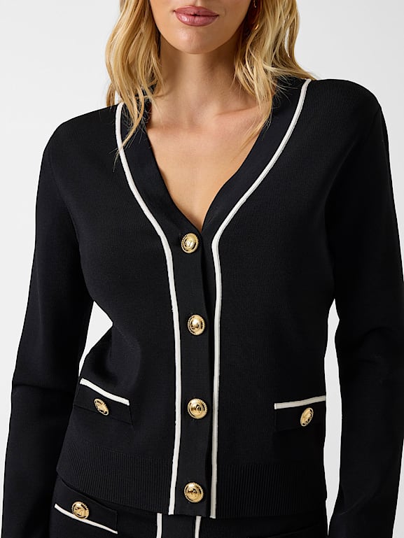 Cardigan Vintage Guess Par Marciano - Couleur Or Métallisé Avec Embellissements - Taille XS - Occasion Excellent état