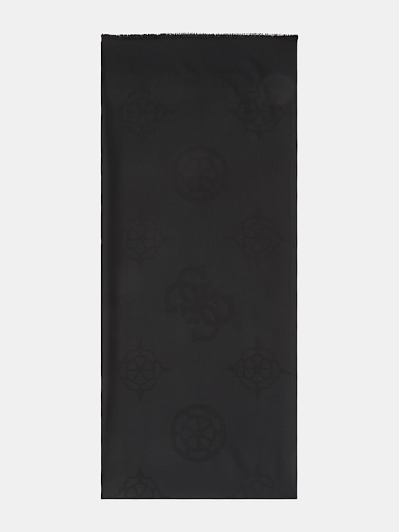 GUESS 4G peony logo lettering scarf