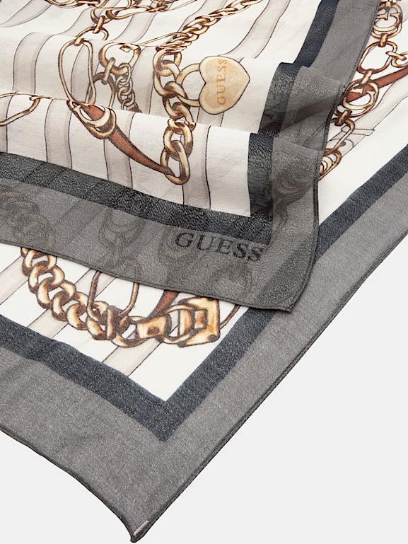 Guess Kefiah Foulard Guess Donna GUESS® 4G Logo Belt-Chain Scarf Women