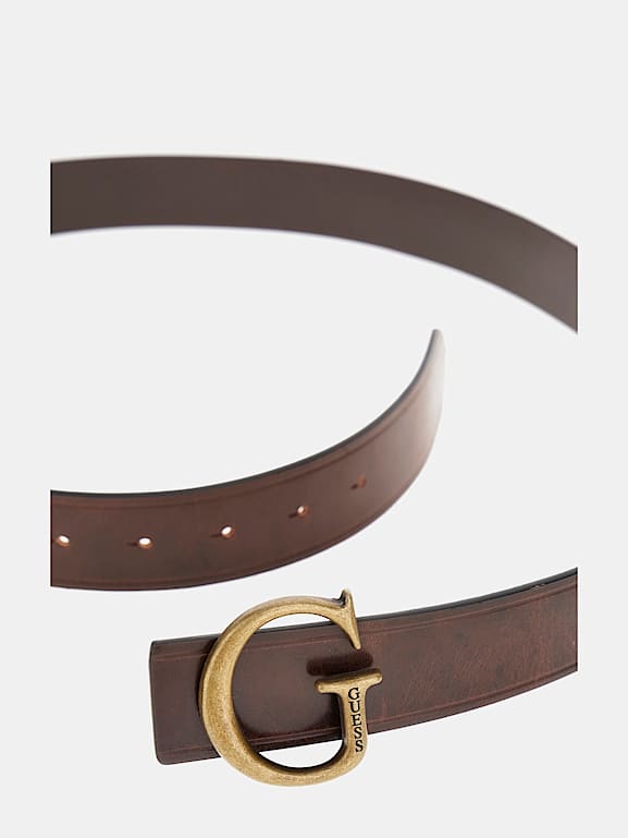 G Icon genuine leather belt