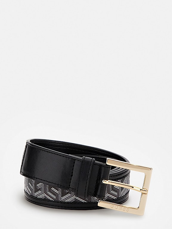 GUESS Hallie G Cube Logo Belt