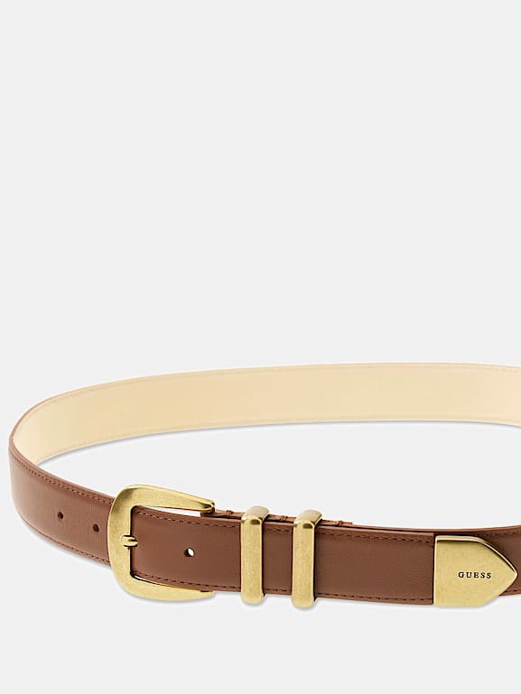 Ceinture Femme GUESS Simili Cuir Marron - Logo BW9306P5430 ESP - Unisexe