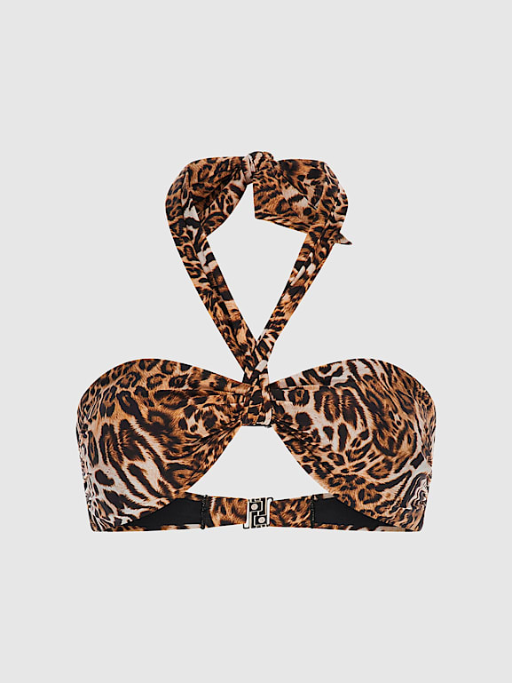 GUESS Animalier bandeau bikini bra