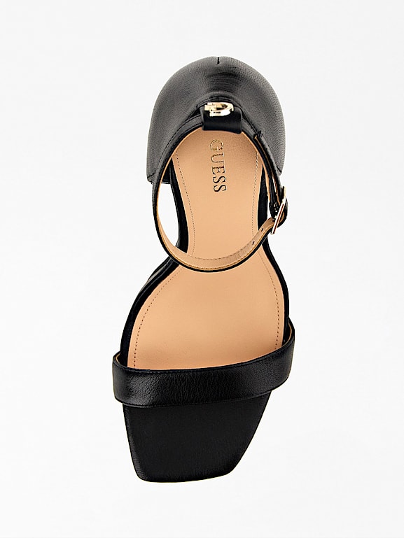 Guess leather sandals shop