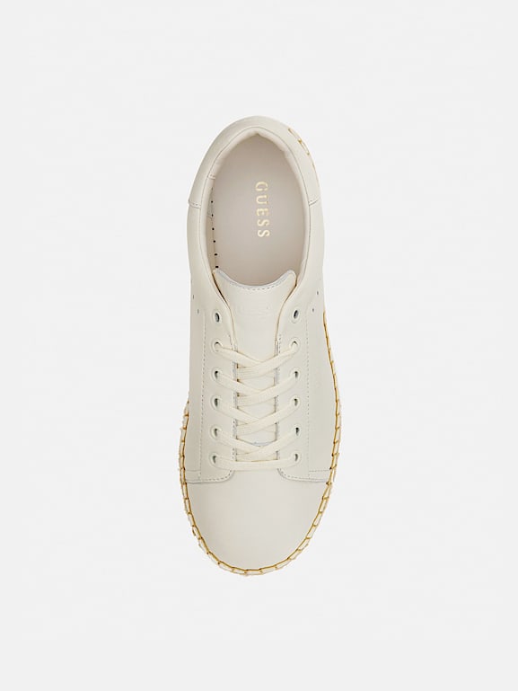 Leather new arrivals espadrille sneakers