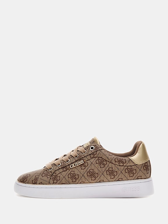 Guess beckie logo print sneaker hot sale