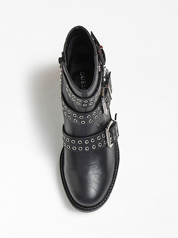 GUESS FIFII BUCKLED ANKLE BOOT