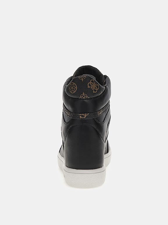 GUESS Morens Echtleder Sneaker Wedges Damen
