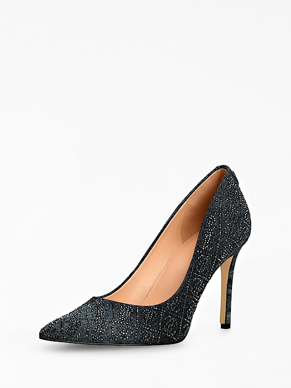 Guess denim heels deals