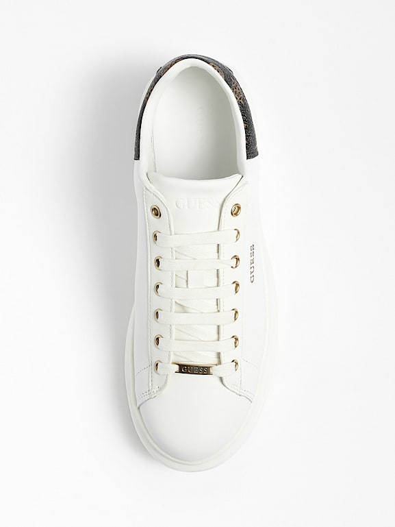 Guess Bianqa Fl7bqa Lea12, zapatillas Blanco