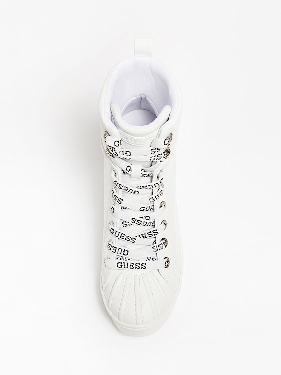 Guess register wedge hotsell sneakers