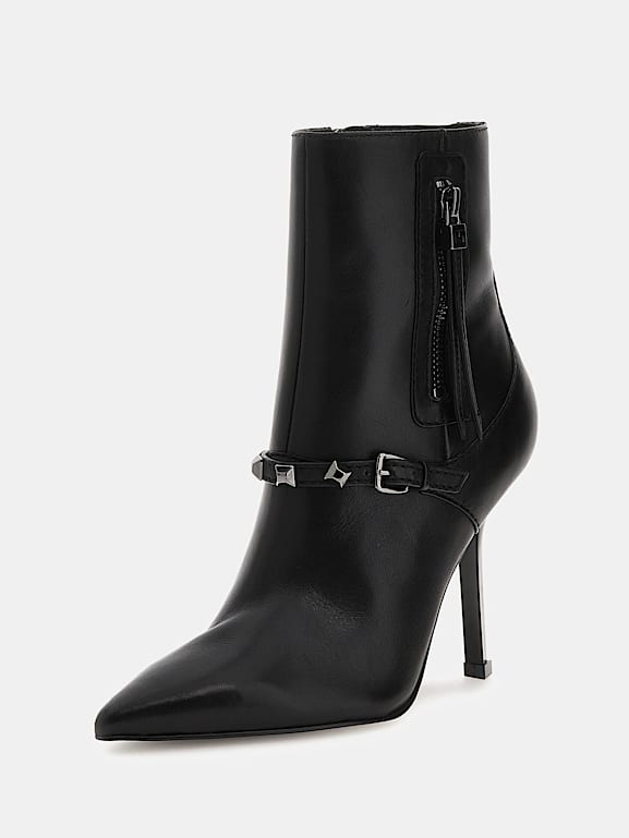 Guess leather 2025 ankle boots