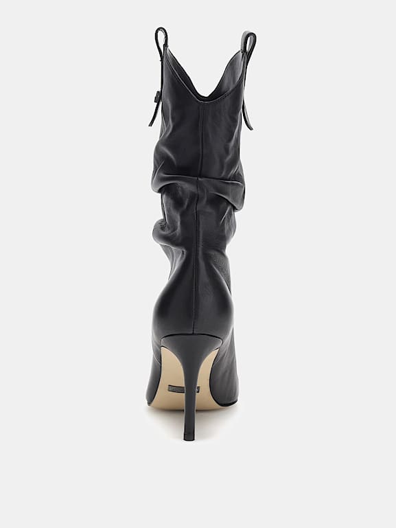 Genuine leather ankle boots hot sale