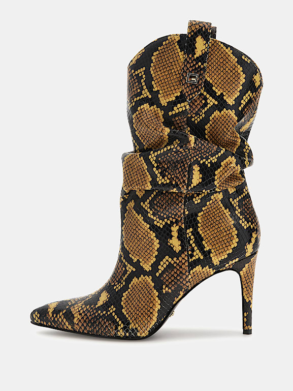 Bottines femme imprimé python on sale