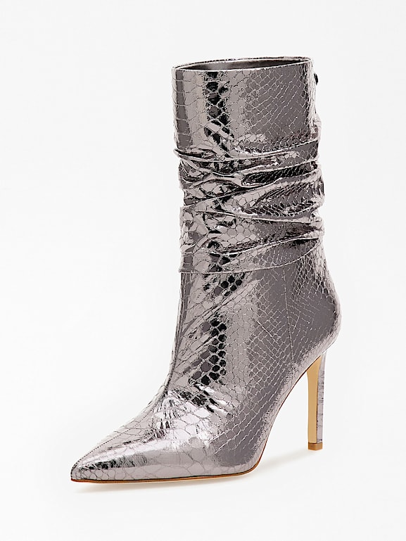 Guess silver boots sales