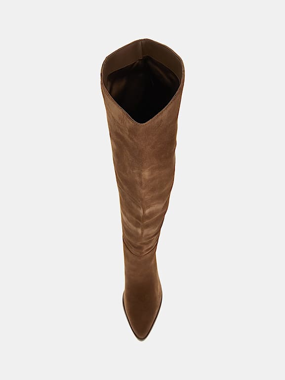 Guess over the knee boots suede top