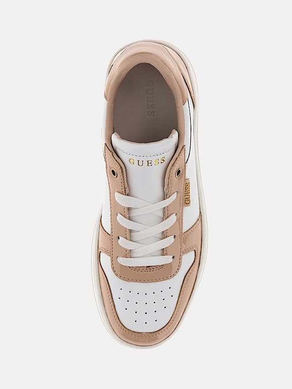 Guess sneakers rose gold discount