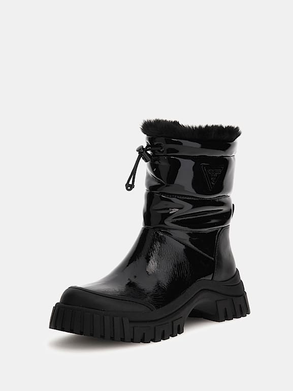 Guess patent leather boots hotsell