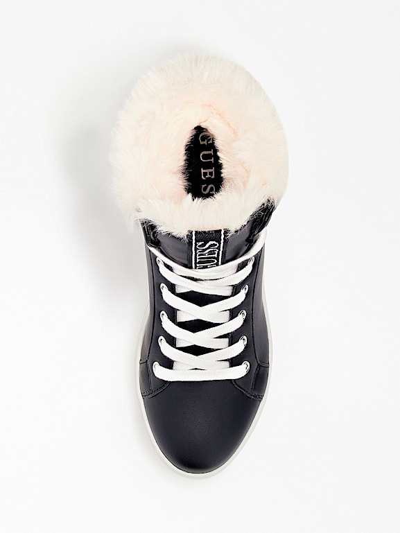 Sneaker montante Ruke effet fourrure Femme GUESS Collections Passees
