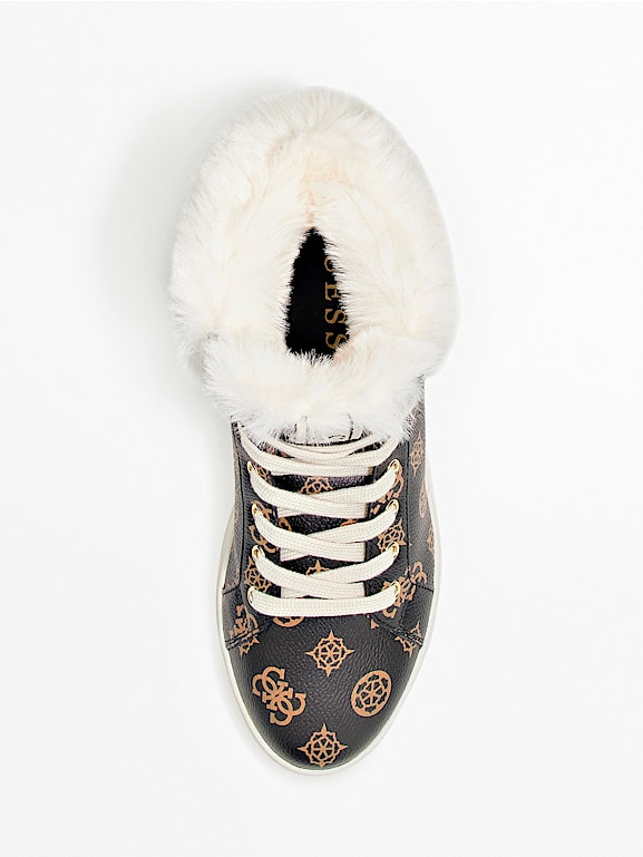 Sneakers with fur on top outlet
