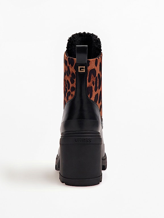 Guess leopard boots online