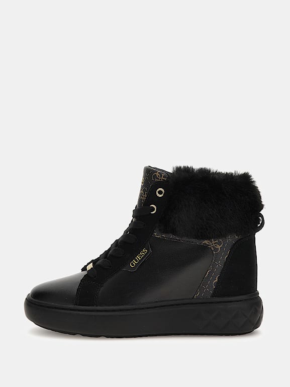 Sneakers with fur on top discount