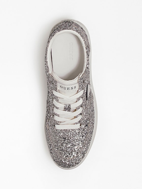 Silver sparkly sneakers new arrivals