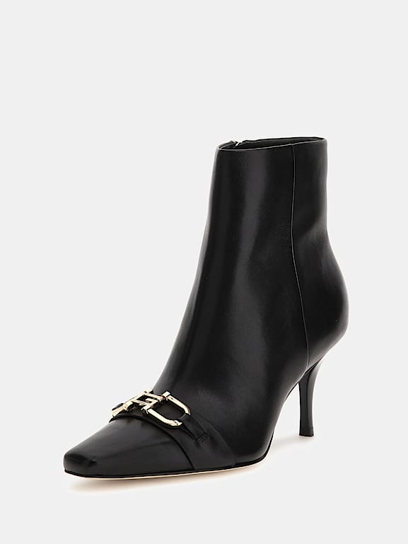 Guess leather sale ankle boots