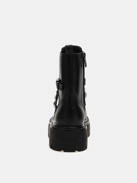 Bejewelled leather 2024 ankle boots