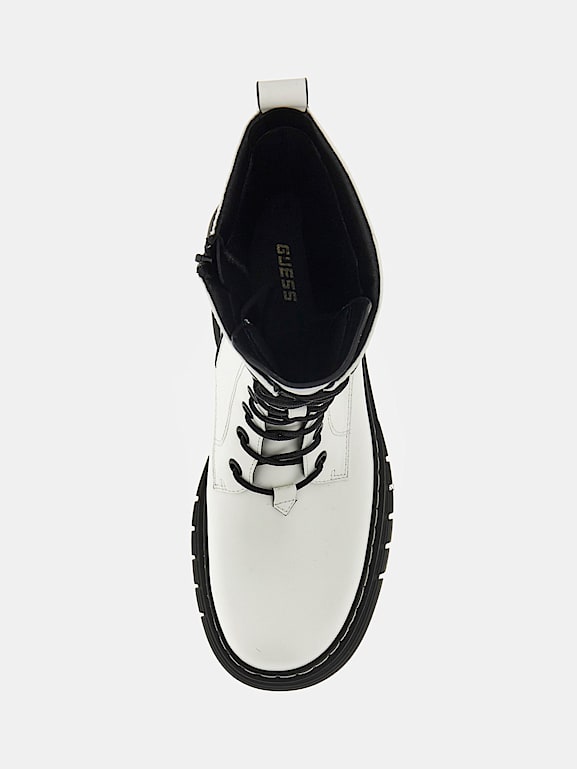 White guess boots sale
