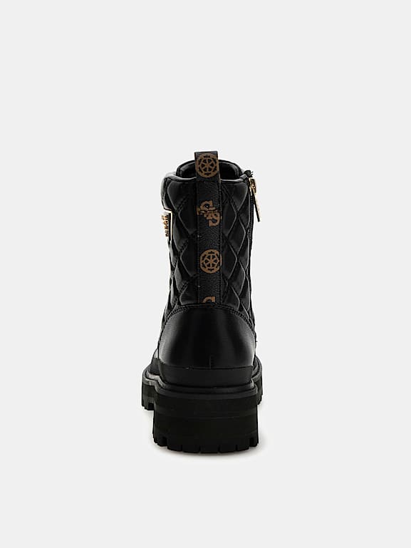 Guess placing combat boots online