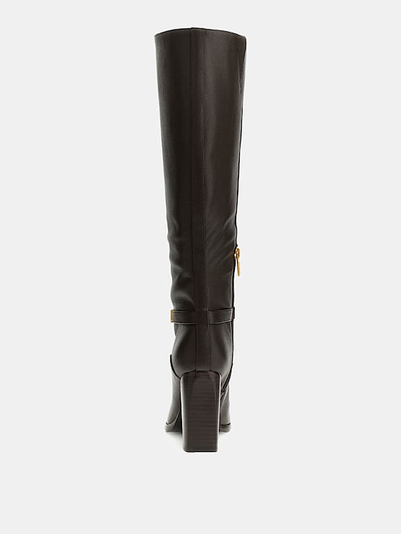 GUESS Stivale alto Lendy vera pelle Donna