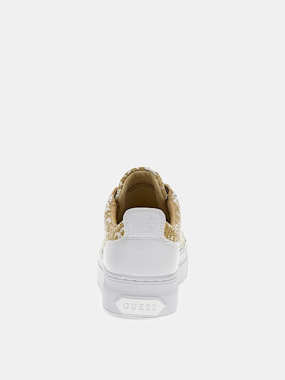 GUESS Gia raffia sneakers Women