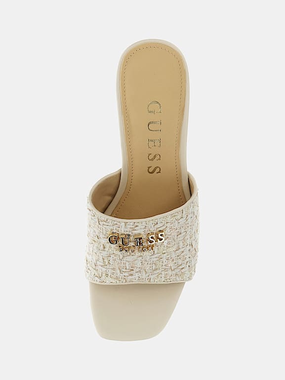 Guess rhinestone hot sale slides