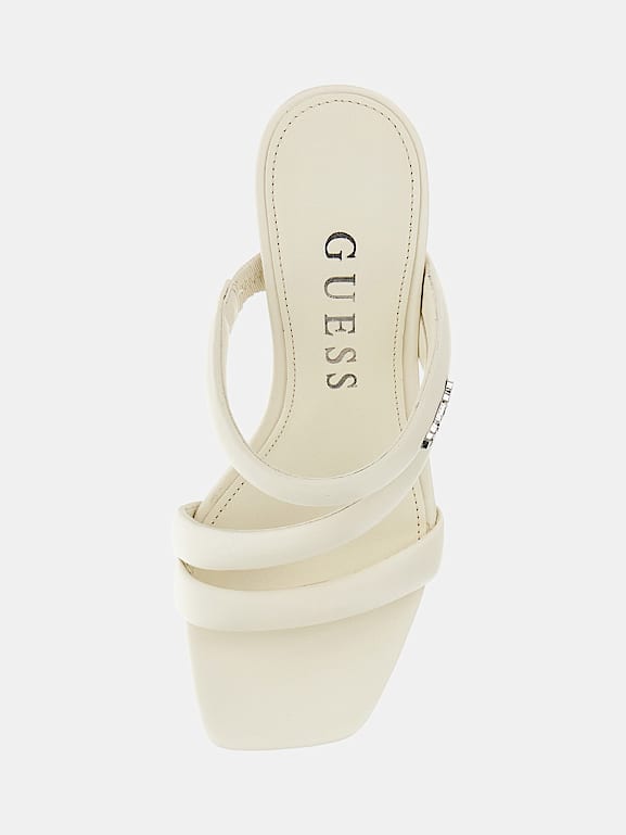 Guess white wedge sales sandals