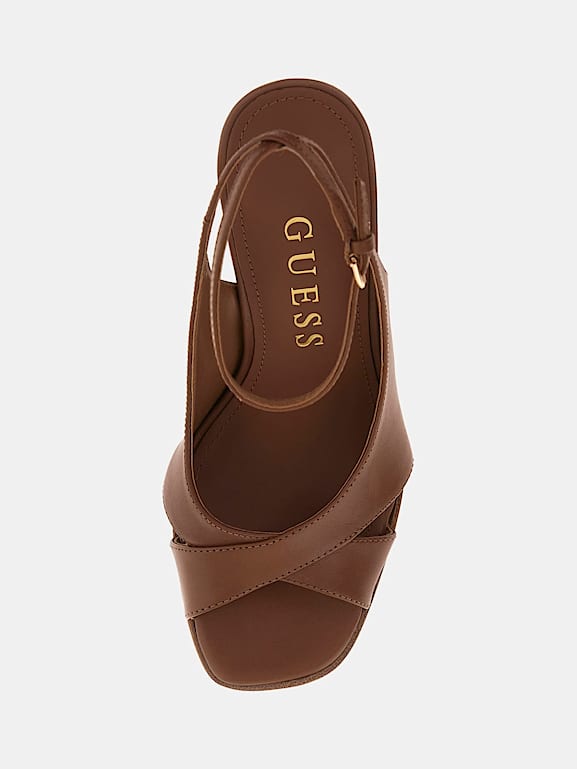 Guess tan sandals hot sale